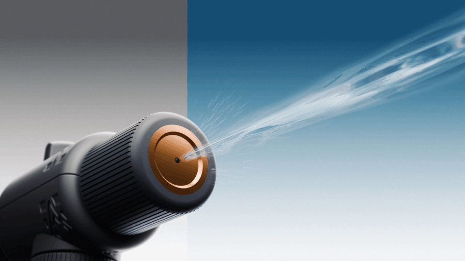 Adjust spray mode on the PORTALO